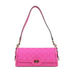 Gucci Mini Shoulder Bag Luce Bag GG Canvas Pink