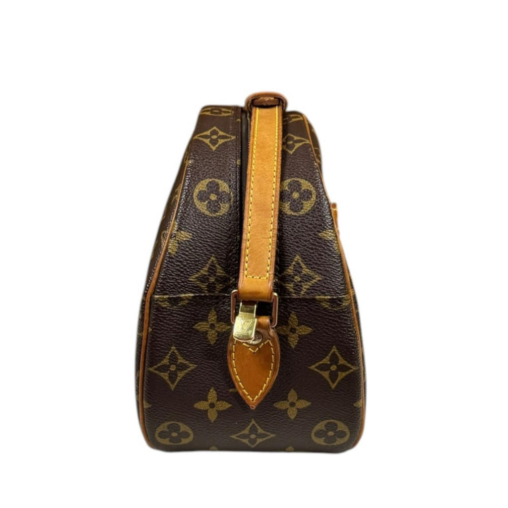 Louis Vuitton Monogram Shoulder Bag Canvas Brown — view 4