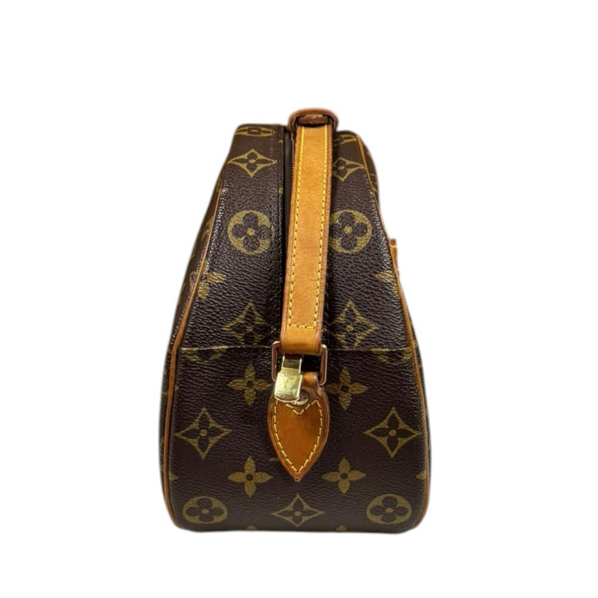 Louis Vuitton Monogram Shoulder Bag Canvas Brown — view 4