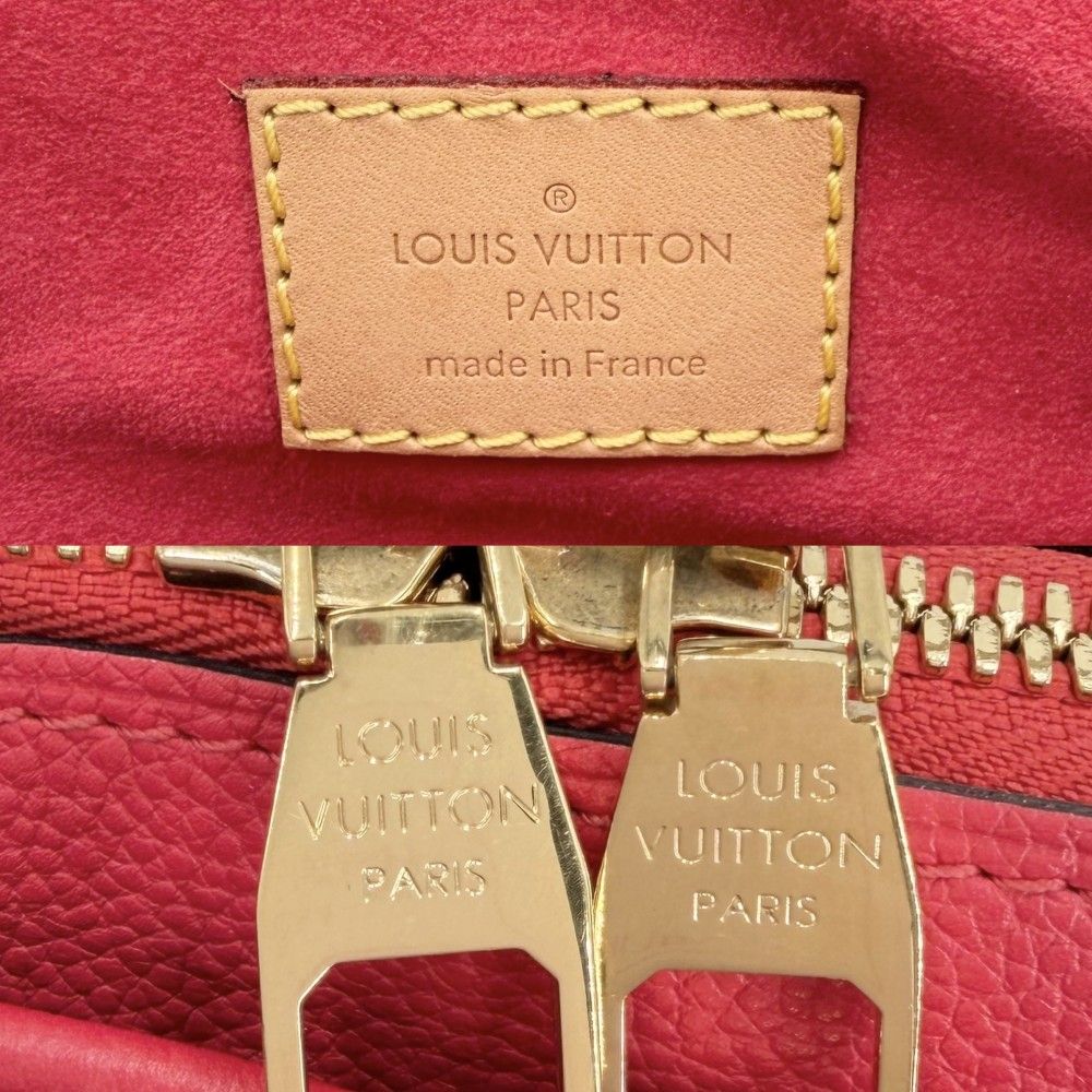 Louis Vuitton 2-Way Monogram Pallas Shoulder Bag Brown Red Gold — view 5