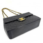 Chanel Shoulder Bag Deca Quilted 34 CC Logo Double Chain Crossbody Turnlock — view 3