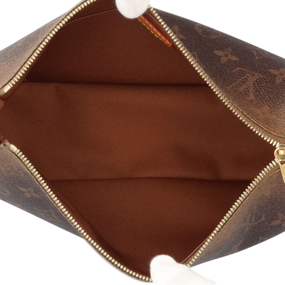 Louis Vuitton Pochette XL Monogram Shoulder Bag Brown — view 6