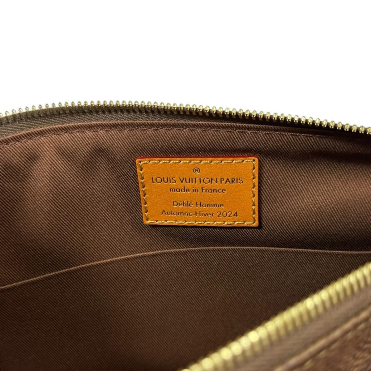 Louis Vuitton Pochette XL Monogram Shoulder Bag Brown — view 7