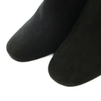 Louis Vuitton Callback Line Short Boots Round Toe Chunky Heels Suede Logo — view 4
