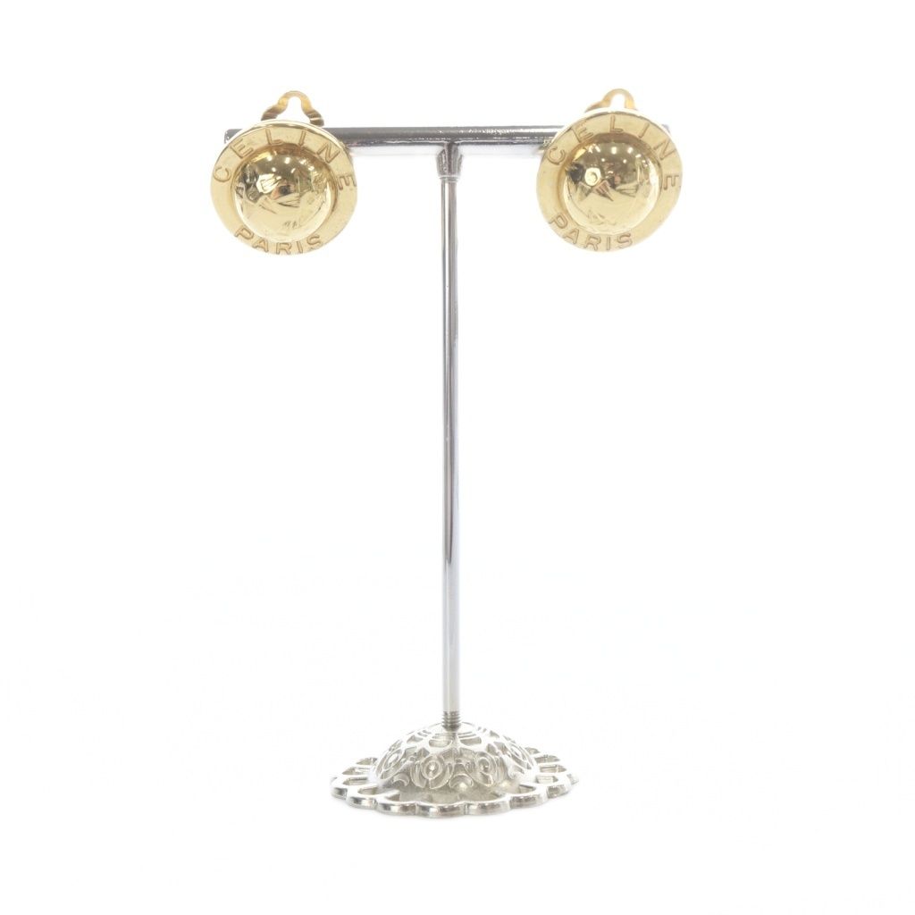 Celine Star Ball Vintage Earrings Gold