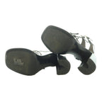 Louis Vuitton Berlin Sandal Monogram Canvas Strap Square Toe Chunky Heels Logo — view 6