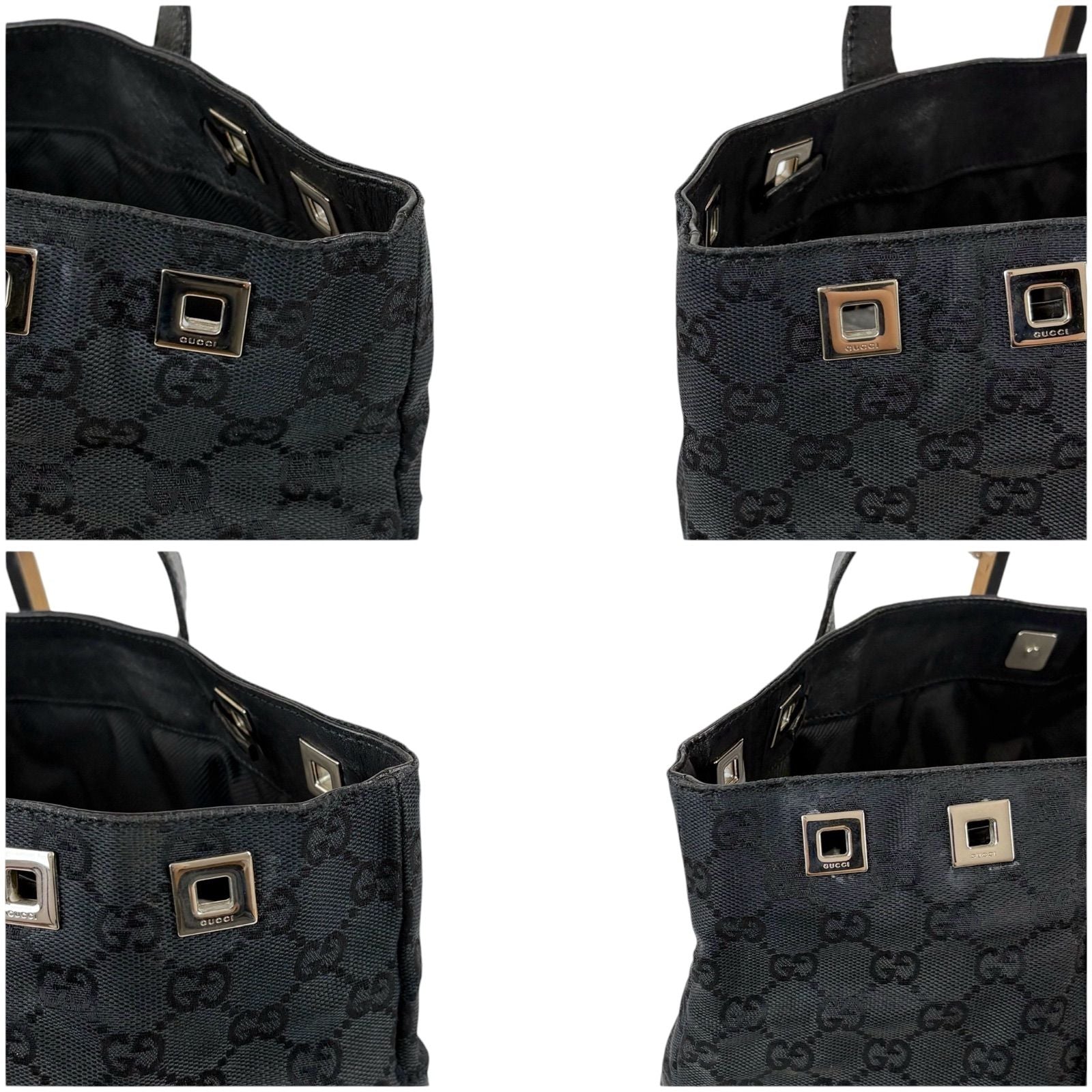 Gucci GG Canvas Tote Business Black Shoulder — view 4