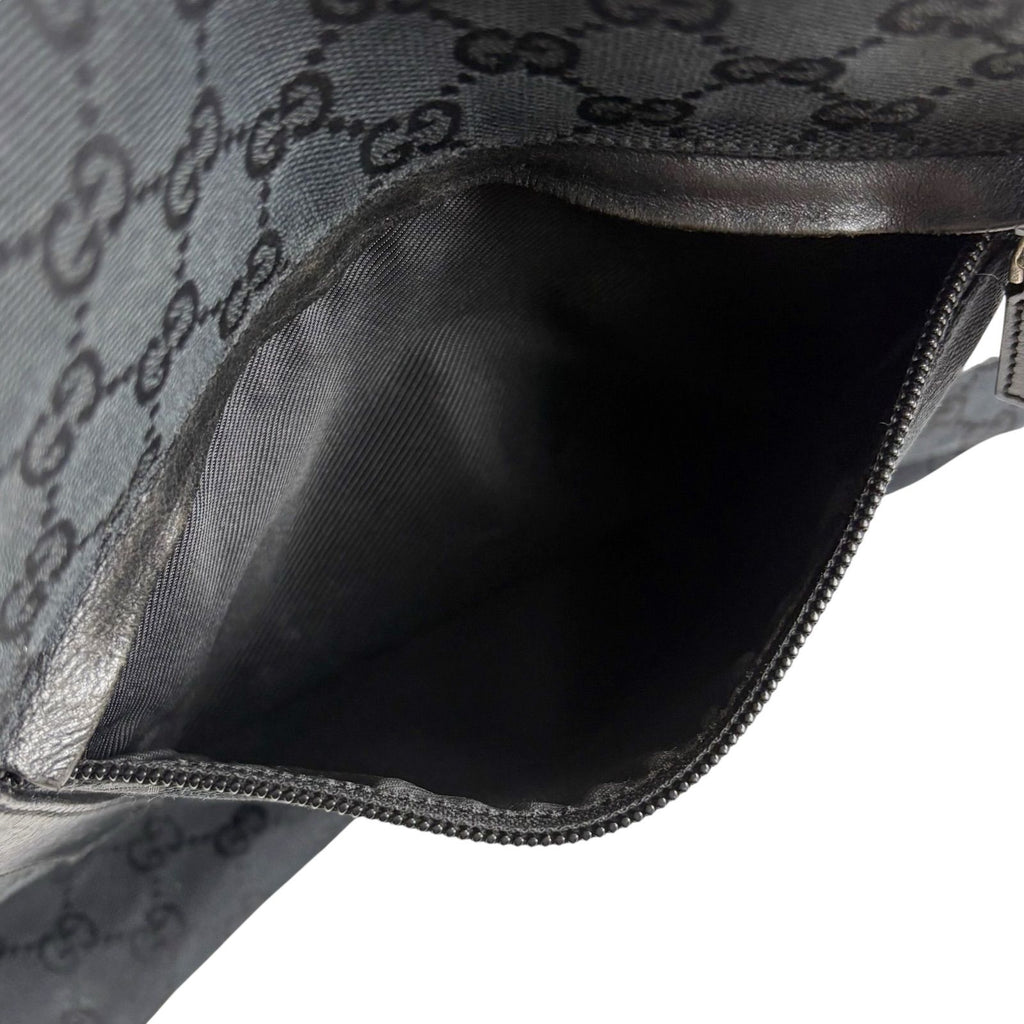 Gucci GG Canvas Tote Business Black Shoulder — view 9