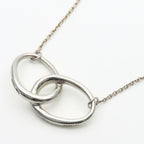 Tiffany & Co Necklace Double Loop 925 Sterling Silver Elsa Peretti Pendant — view 2