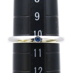 Tiffany & Co Ring Stacking Band 925 Sterling Silver Saffiano Blue Elsa Peretti — view 9