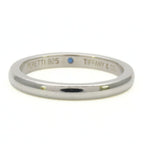 Tiffany & Co Ring Stacking Band 925 Sterling Silver Saffiano Blue Elsa Peretti — view 4