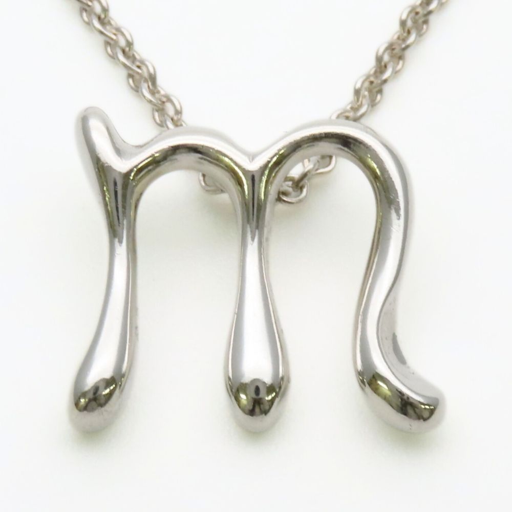 Tiffany & Co Necklace Letter M 925 Sterling Silver Elsa Peretti Initial — view 2
