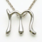 Tiffany & Co Necklace Letter M 925 Sterling Silver Elsa Peretti Initial — view 2