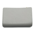 Gucci Script Around Wallet Zipper Gray Gold Coin Case — view 2