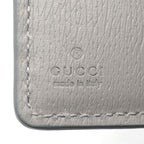 Gucci Script Around Wallet Zipper Gray Gold Coin Case — view 7