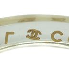Chanel Logo Bangle Plastic Clear Gold Bracelet 20.5 cm — view 8