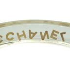 Chanel Logo Bangle Plastic Clear Gold Bracelet 20.5 cm — view 7