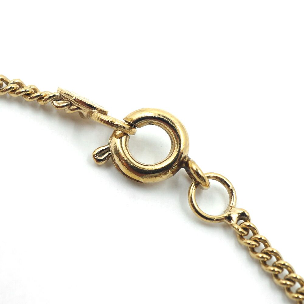 Chanel Necklace CC Logo Pink Gold 42 cm — view 7