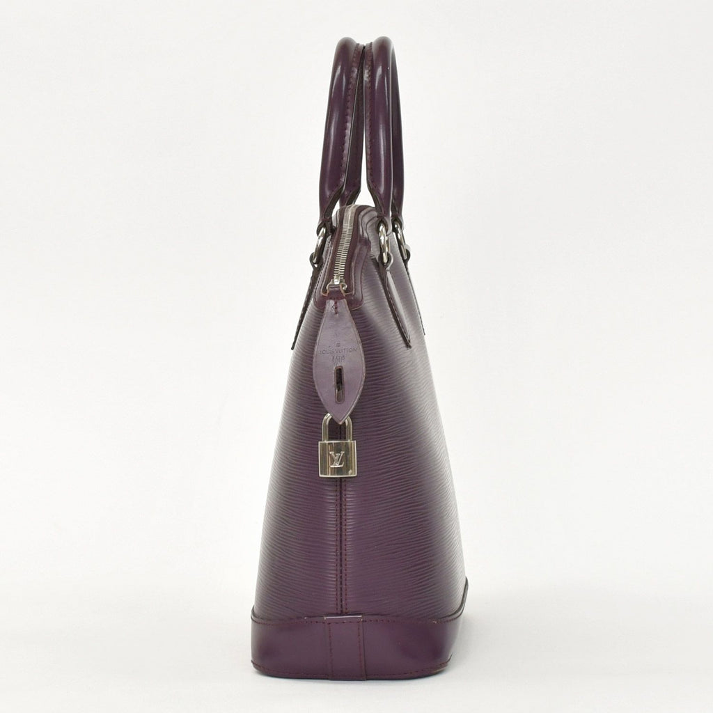 Louis Vuitton Purple Cassis Epi Lockit Handbag — view 4