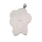 Chanel Camellia Pendant Metal Flower White Black — view 2
