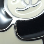 Chanel Camellia Pendant Metal Flower White Black — view 7