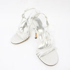 Gucci Sandals Ankle Strap GG Mark Gray