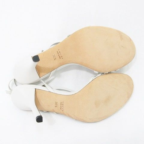 Gucci Sandals Ankle Strap GG Mark Gray — view 6