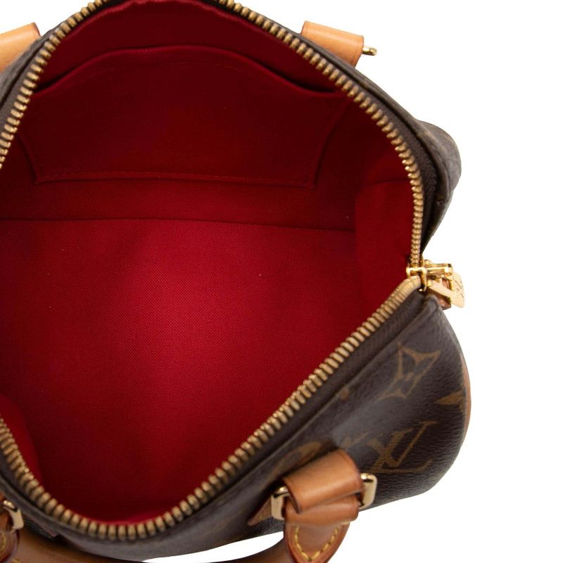 Louis Vuitton Monogram Speedy Bandouliere 20 Mini Boston Bag 2-Way Brown — view 4