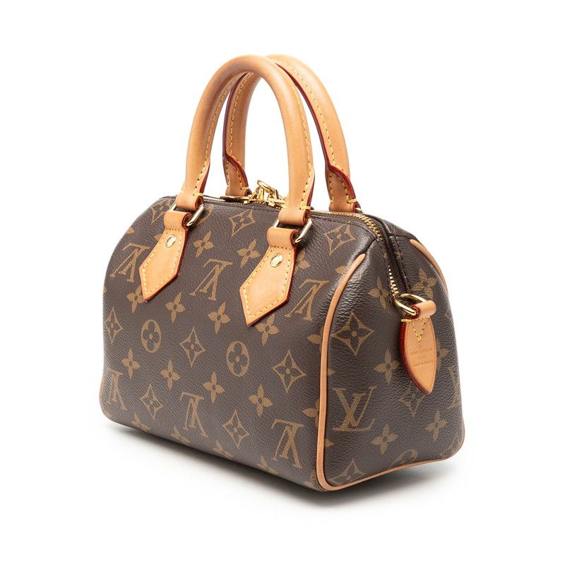 Louis Vuitton Monogram Speedy Bandouliere 20 Mini Boston Bag 2-Way Brown — view 2