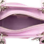 Dior Lady Dior Pocket 2-Way Shoulder Bag Pink Multicolor Leather — view 4