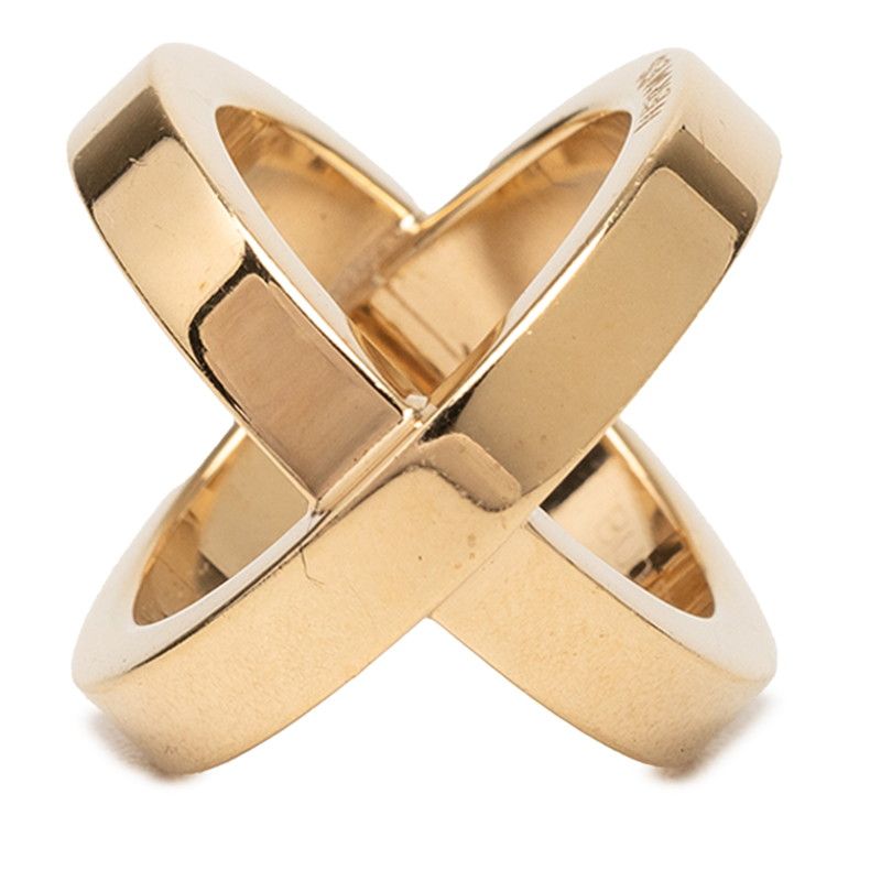 Hermes Cosmos Scarf Ring Gold Plated