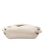 Bottega Veneta Beak Small Shoulder Bag White Leather — view 3