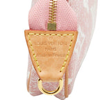 Louis Vuitton Monogram Jacquard Micro Pochette Case Pink White Denim 1 Pouch — view 7