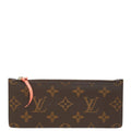 Louis Vuitton Monogram Coin Case Pouch Brown Orange
