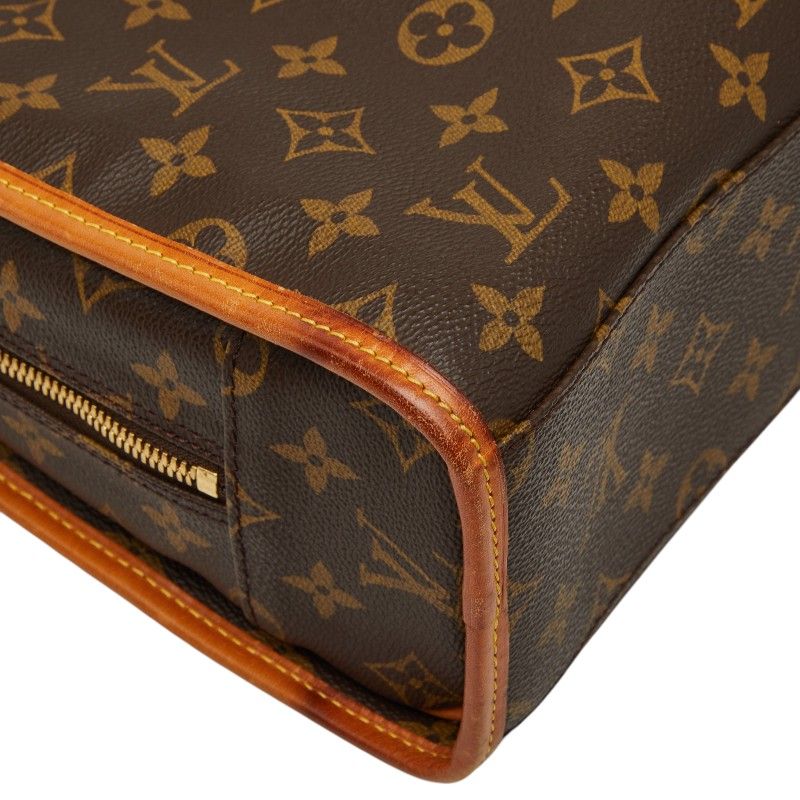 Louis Vuitton Monogram Rivoli Business Briefcase Document Brown Leather 1 — view 8