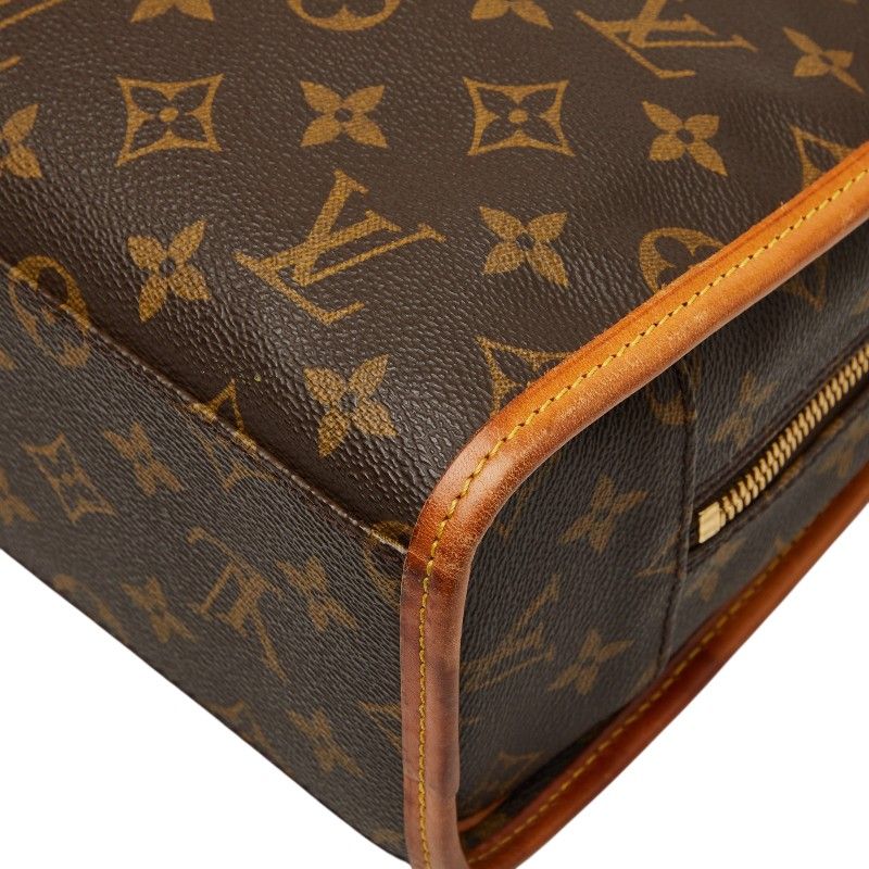 Louis Vuitton Monogram Rivoli Business Briefcase Document Brown Leather 1 — view 7