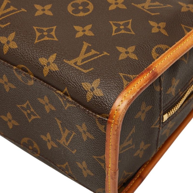 Louis Vuitton Monogram Rivoli Business Briefcase Document Brown Leather 1 — view 4