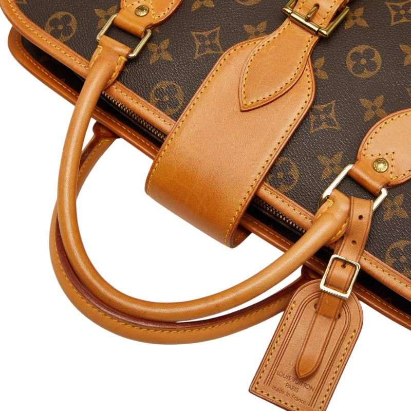 Louis Vuitton Monogram Rivoli Business Briefcase Document Brown Leather 1 — view 6