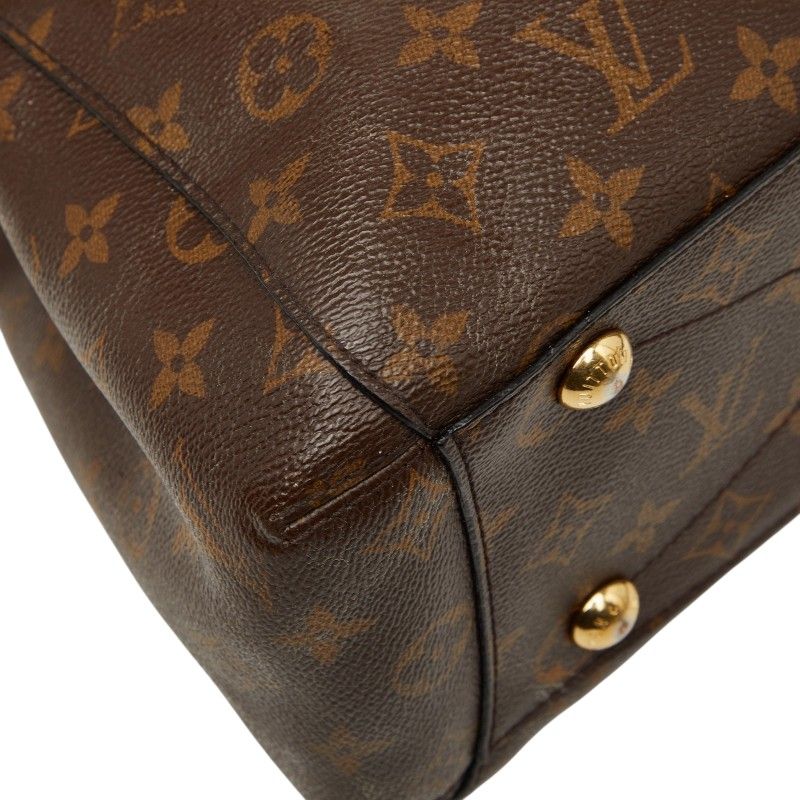 Louis Vuitton Monogram Montaigne 2-Way Shoulder Bag Brown Leather — view 4
