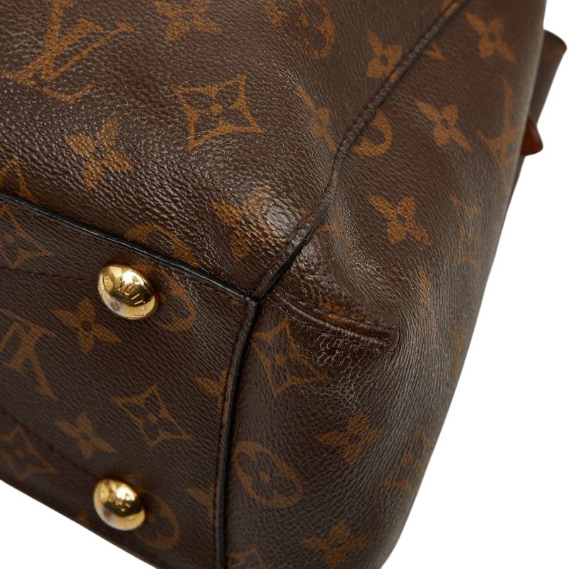 Louis Vuitton Monogram Montaigne 2-Way Shoulder Bag Brown Leather — view 7