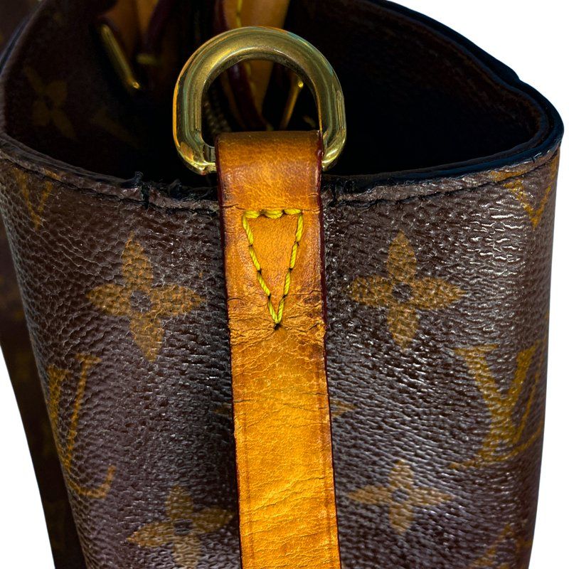 Louis Vuitton Monogram Montaigne 2-Way Shoulder Bag Brown Leather — view 8