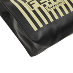 Fendi Fazzuolo Mini Handbag Black Yellow Leather — view 5