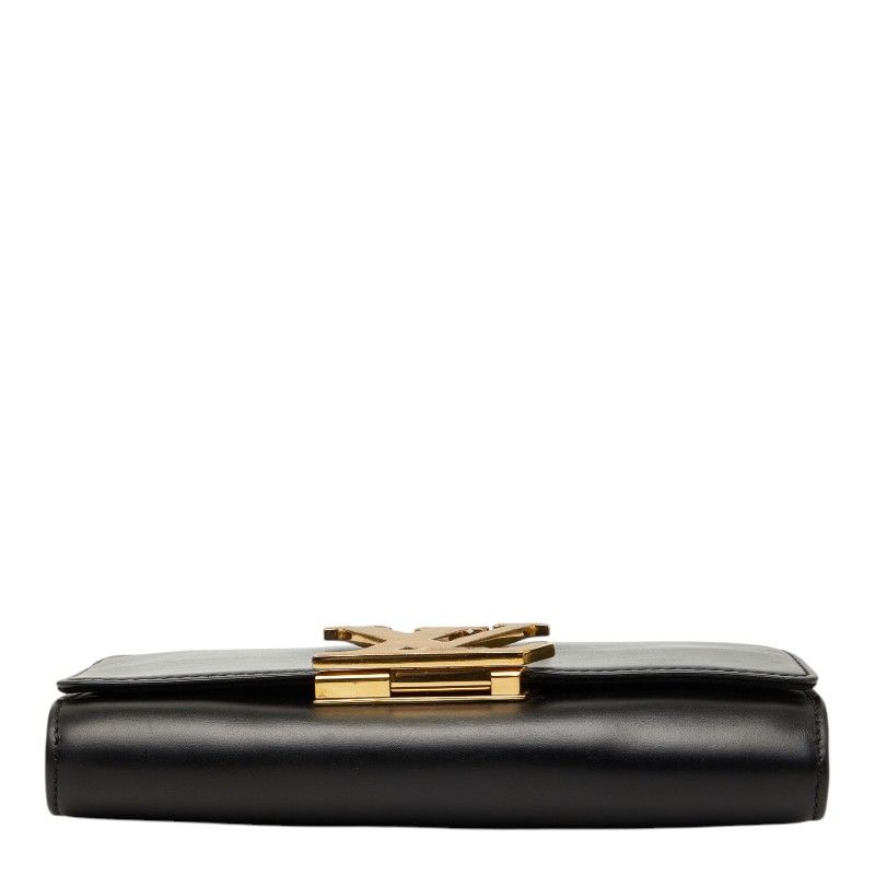 Louis Vuitton Pochette e Chain Shoulder Bag Noir Black Leather — view 3