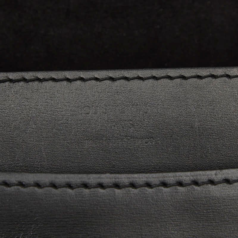 Louis Vuitton Pochette e Chain Shoulder Bag Noir Black Leather — view 8