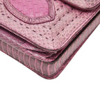 Bottega Veneta Intrecciato Rialto Chain Shoulder Bag Pink Leather — view 5