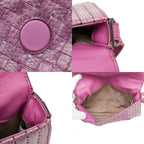 Bottega Veneta Intrecciato Rialto Chain Shoulder Bag Pink Leather — view 9