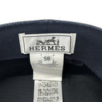 Hermes Hat 58 Navy — view 5