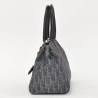 Dior Flight Line Trotter Handbag Gray Orange Denim Leather — view 2