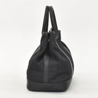 Saint Laurent Black Tote Bag Calfskin Silver — view 2