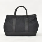 Saint Laurent Black Tote Bag Calfskin Silver — view 3